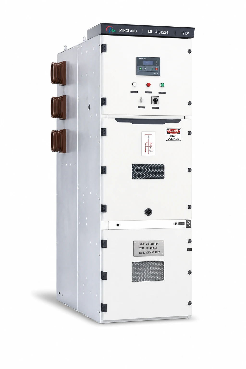 Minglang ML-AIS1224 single-panel 12/24 kV switchgear used for type-test report review