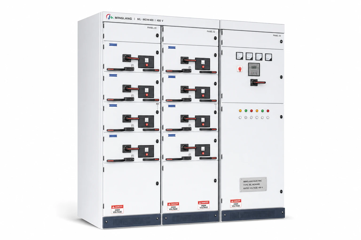 Minglang ML-MCC400 400 V low-voltage withdrawable switchgear and motor control centre.